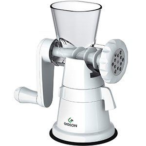 gideon hand crank meat grinder with powerful suction base