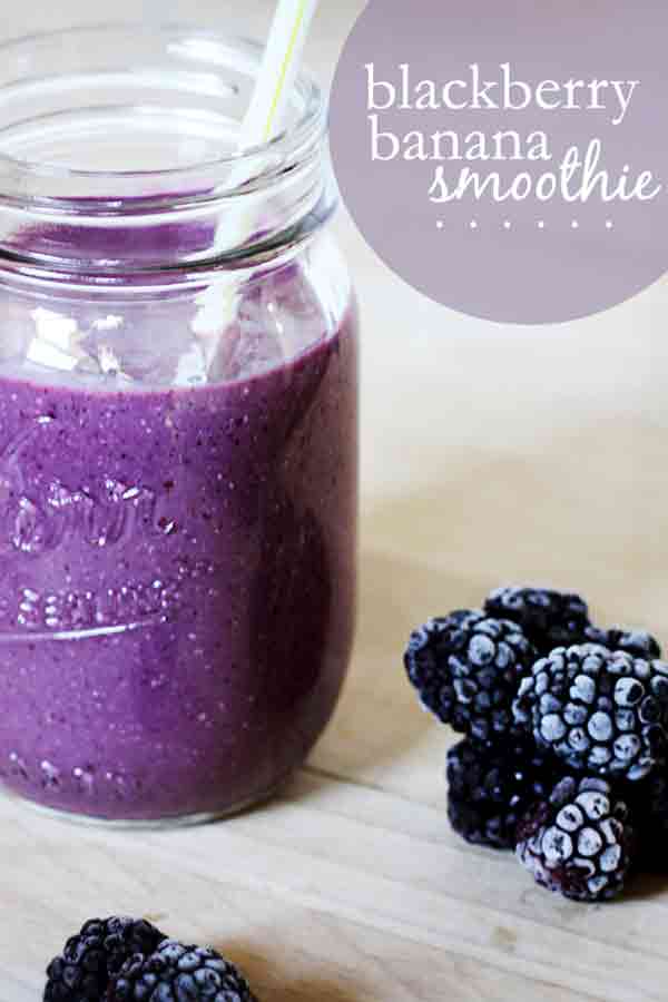 Blackberry Banana Bliss Smoothie