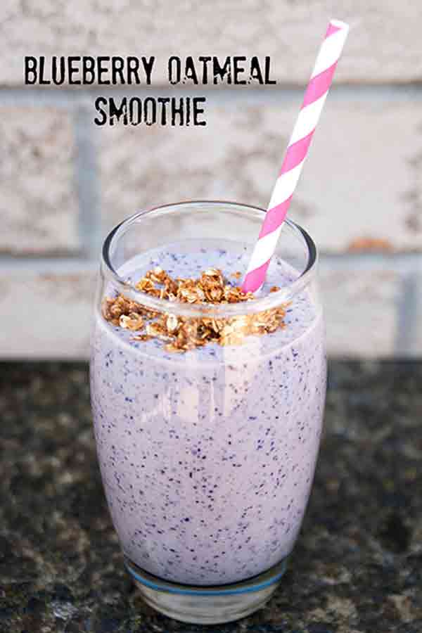 Blueberry Oatmeal Smoothie
