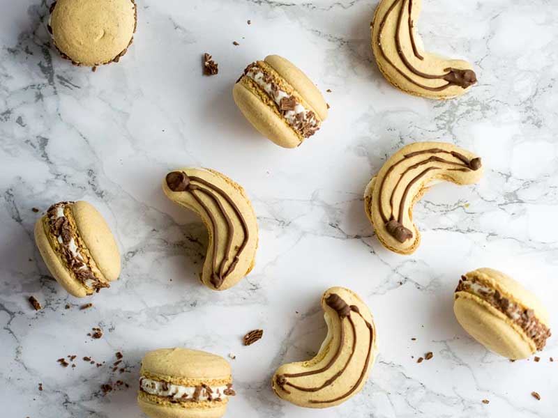 Banoffee Macarons