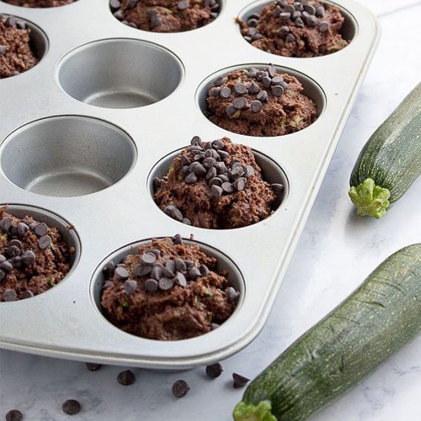 Chocolate Zucchini Muffins