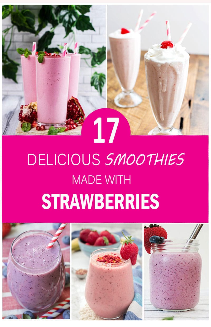 Delicious Smoothies made with Strawberries