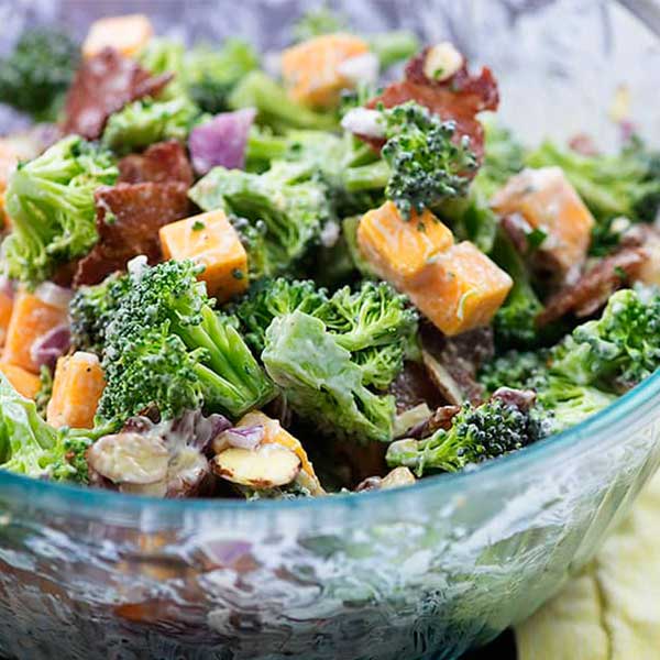 Keto Broccoli Salad With Bacon
