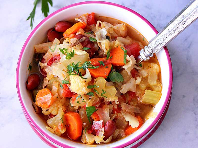 Pot Weight Vegetable Detox Soup