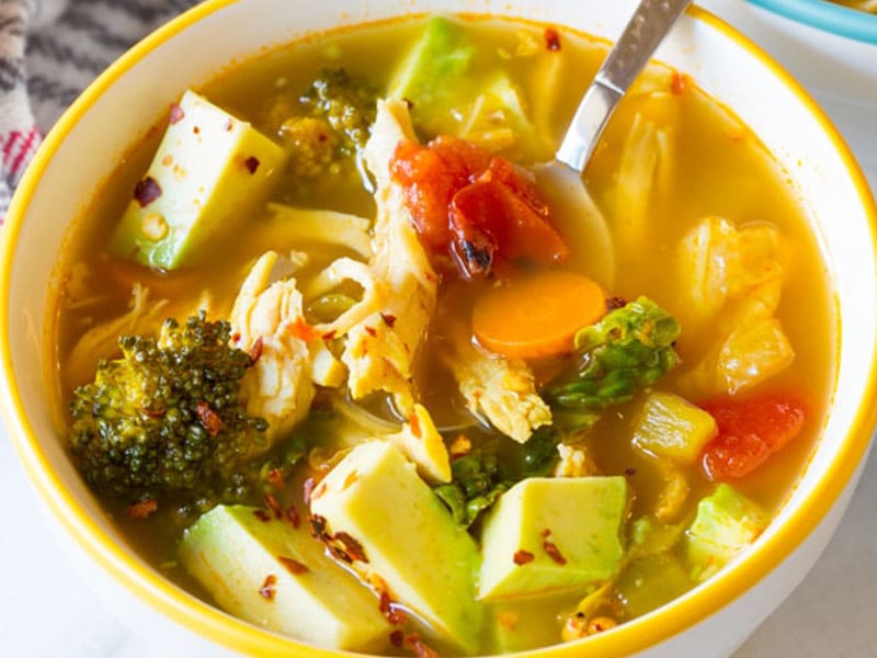 Southwest Chicken Detox Soup