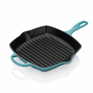 le creuset cast iron signature square skillet
