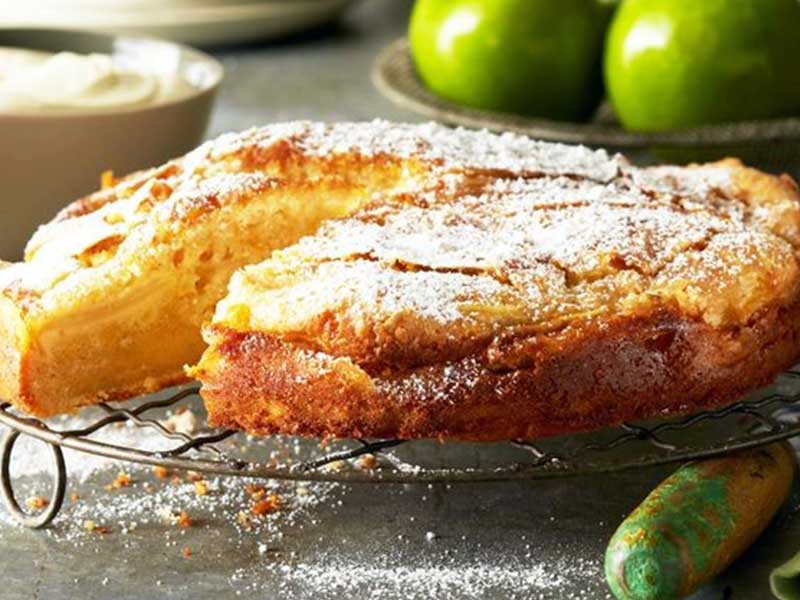 Cinnamon custard cake