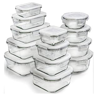 glass storage containers with lids by prep naturals