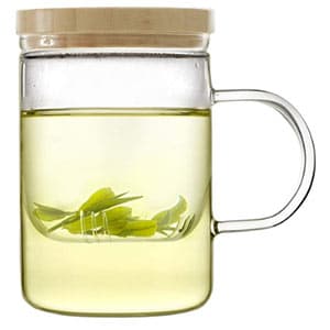 emoi 15oz teapot, glass brewing tea cup