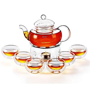 kendal 27 oz glass filtering tea maker teapot