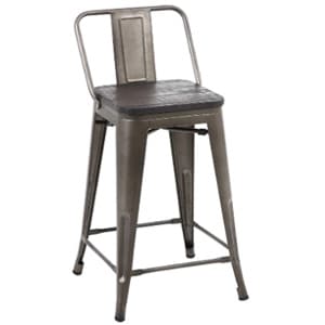 buschman counter height metal bar stools with medium back