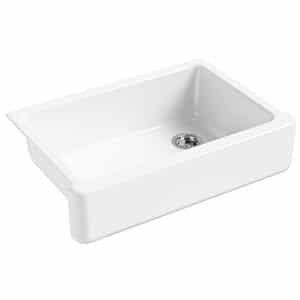 kohler k-5827-0 whitehaven single basin farmhouse apron sink