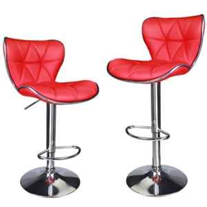 leopard shell back adjustable swivel bar stools