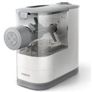 philips compact pasta and noodle maker with 3 interchangeable pasta shape plates