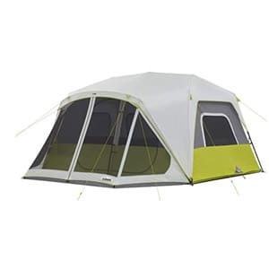 core 10 person instant cabin tent with screen room - 14.5' x 14'