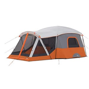 core 11 person family cabin tent with screen room