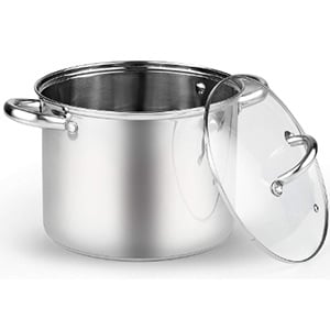 cook n home stainless steel 4 pc 8 qt pasta cooker steamer