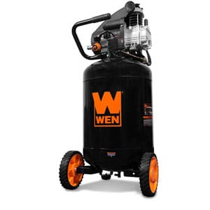 wen 2202 20-gallon oil-lubricated portable vertical air compressor