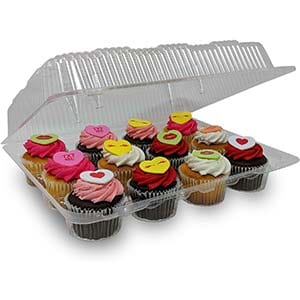detroit forming clear hinged cupcake or muffin container