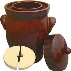 k&k keramik german made fermenting crock pot