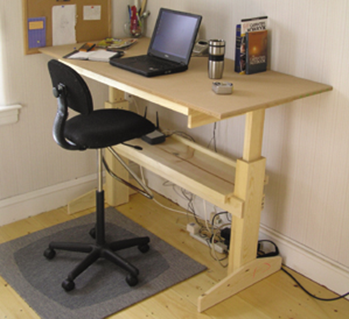 adjustable height office desk