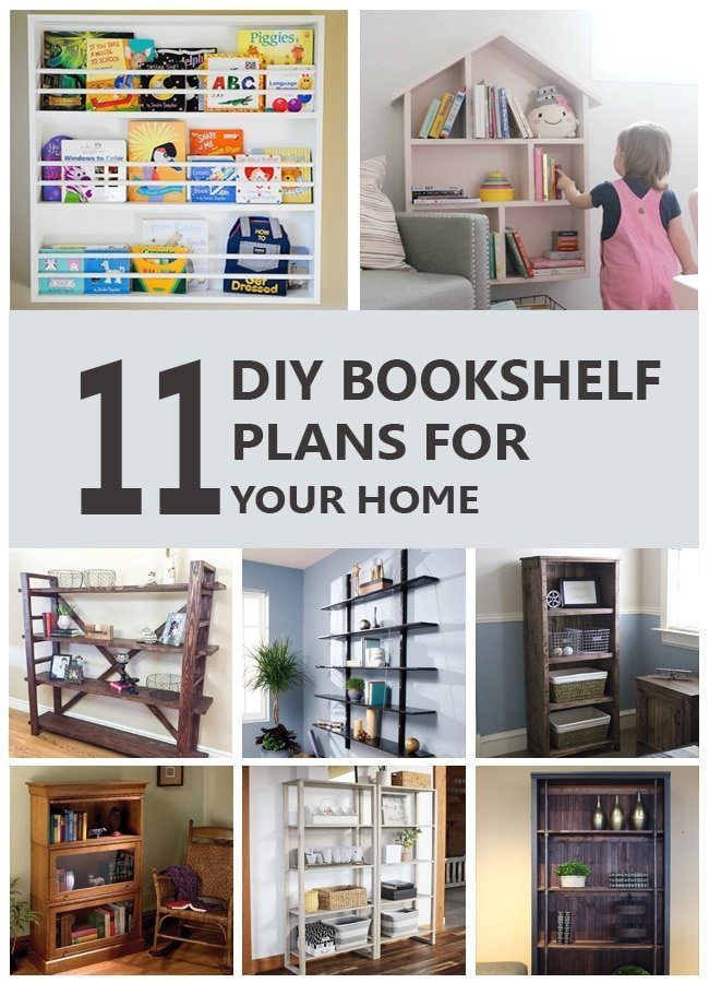 11 Free Diy Bookshelf Plans for Your Home You Can Do With Ease