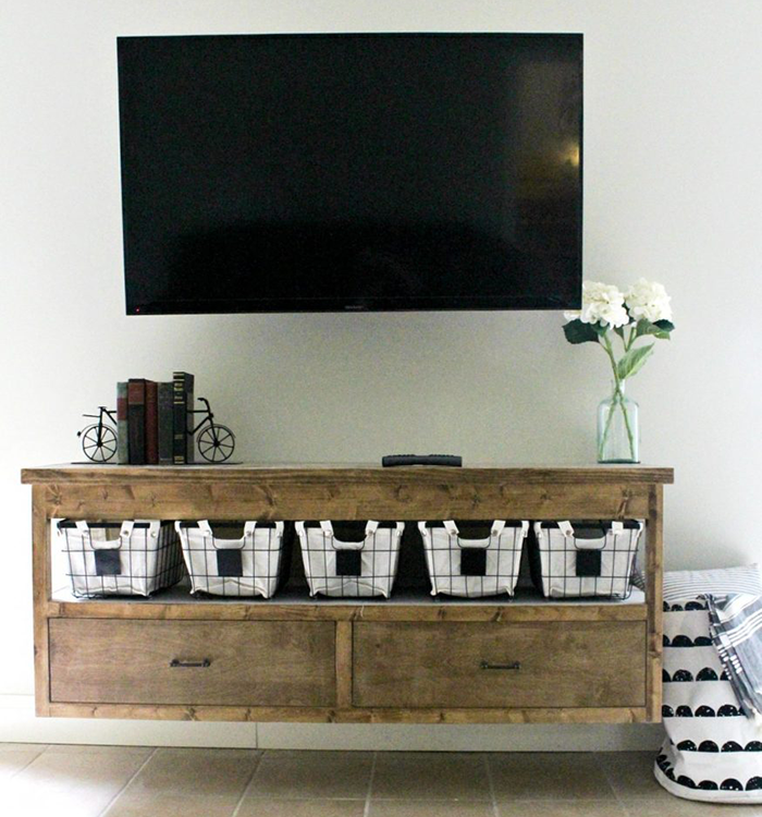 6 Free DIY TV Stand Plans to Make Your Home Complete ...