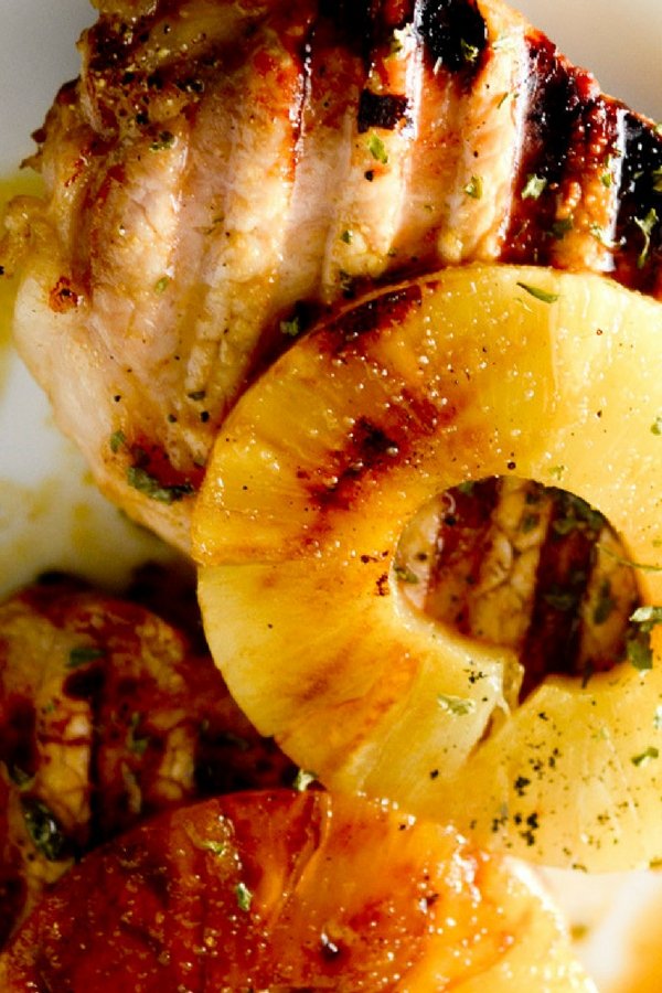 Pineapple Grilled Pork Chops